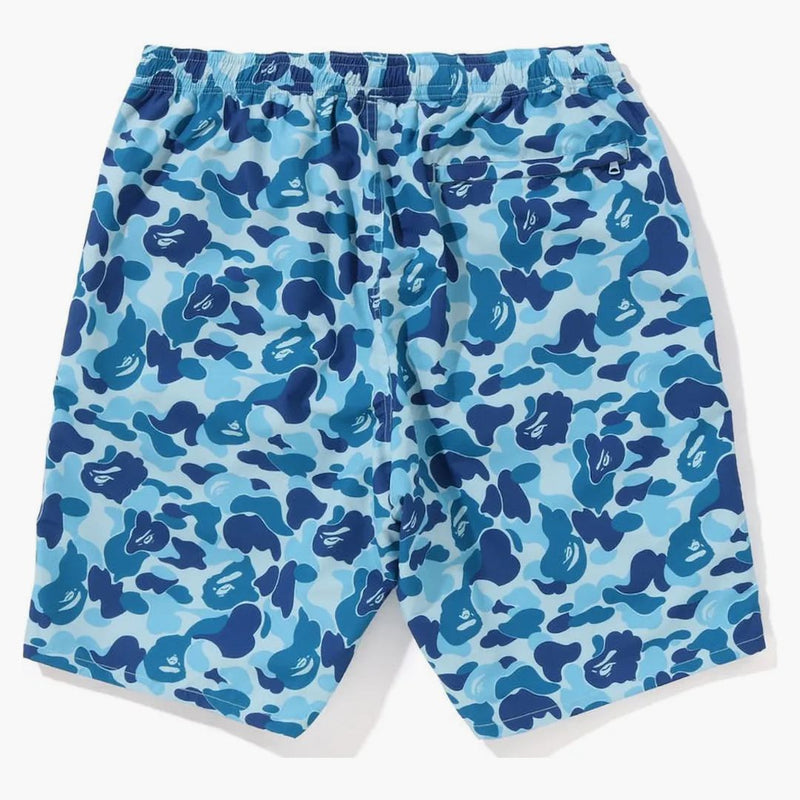 Bape Abc Camo Beach Shorts (SS23) Blue