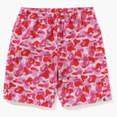 Bape Abc Camo Beach Shorts (SS23) Pink
