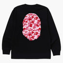 Bape Abc Camo Big Ape Head L/S Tea Black/Pink