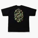 Bape Abc Camo Big Ape Head Relaxed Tee Black/green