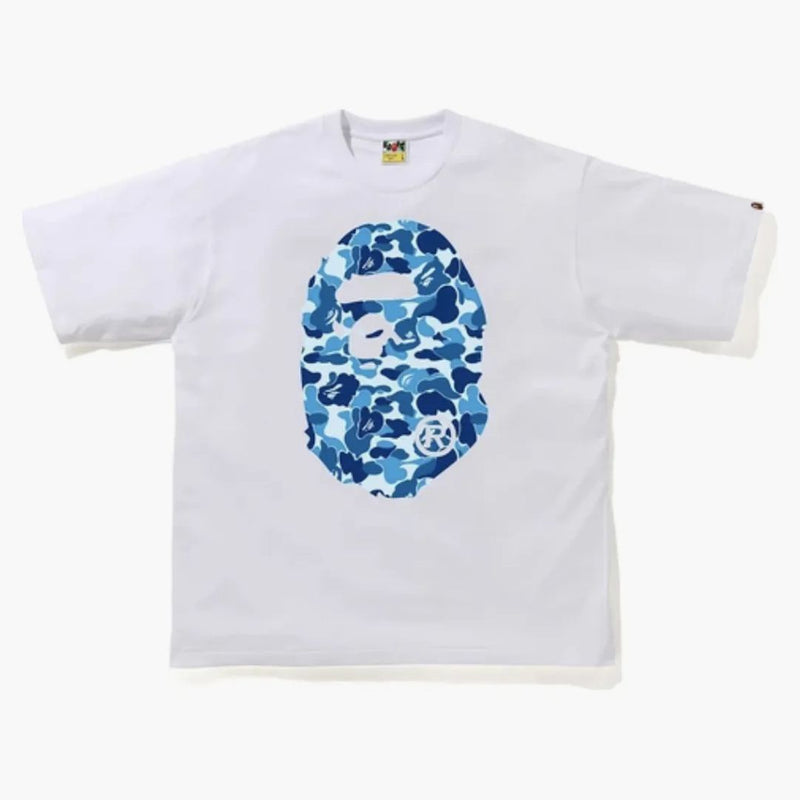 BAPE ABC Camo Big Ape Head Ulsaged Tea White/Blue