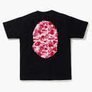 Bape Abc Camo Big Ape Tee Black/pink