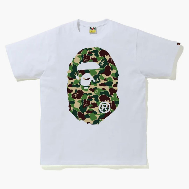 BAPE ABC CAMO BIG APE TEE WHITE/GREEN