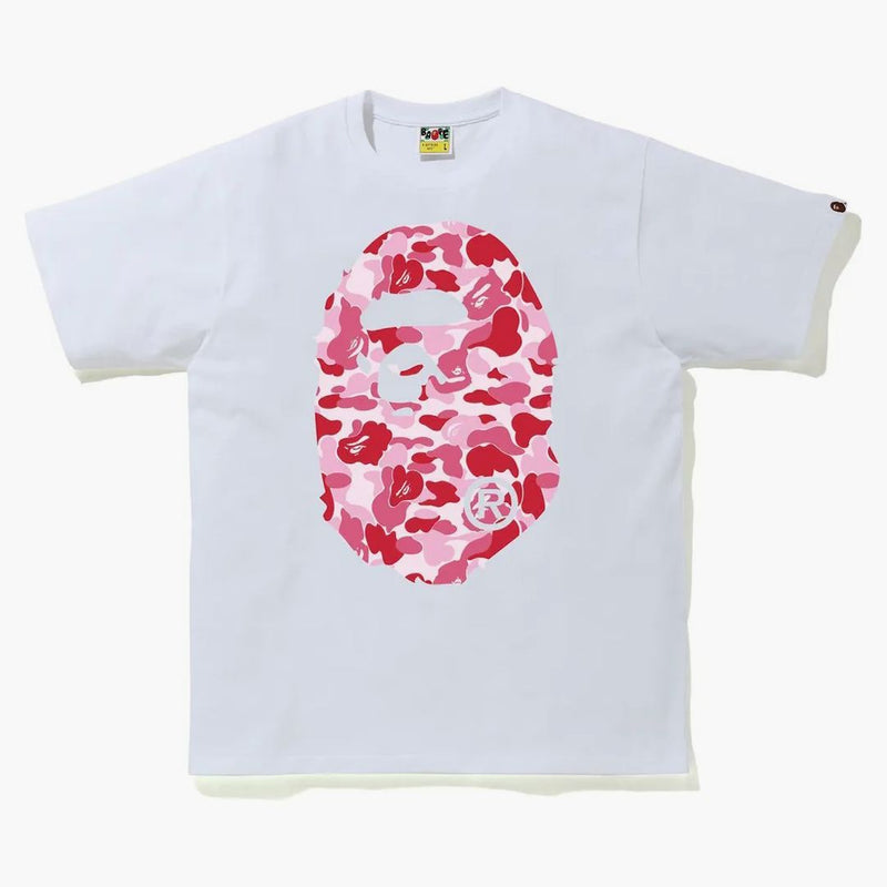 Bape Abc Camo Big Ape Tee White/Pink