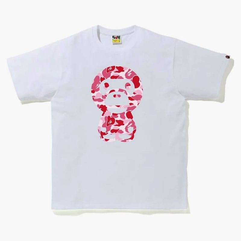 Bape Abc Camo Big Baby Milo Tea White/Pink