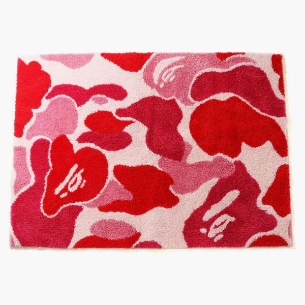 Bape Abc Camo Big Rug Mat Pink