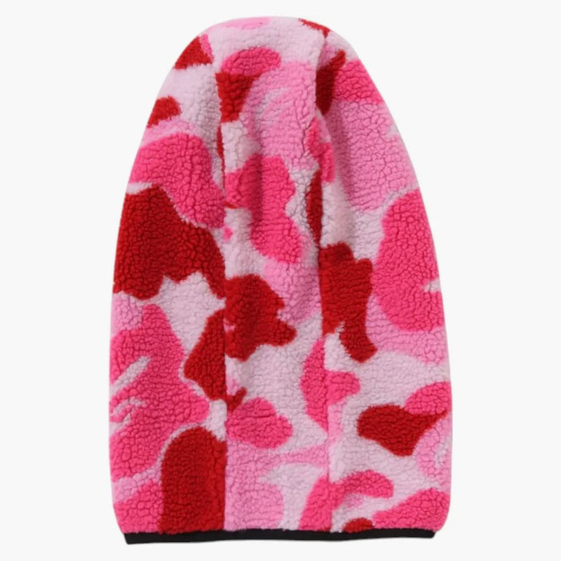 BAPE ABC CAMO BOA FLEECE BALACLAVA PINK