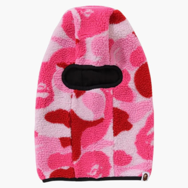 BAPE ABC CAMO BOA FLEECE BALACLAVA PINK