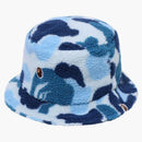 BAPE ABC CAMO BOA FLEECE Bucket tiene azul