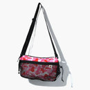 Bape Abc Camo Bungeee Cord Shoulder Bag Pink