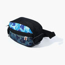 Bape Abc Camo Bungeee Cord Waist Bag Blue