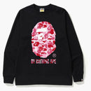 Bape Abc Camo By Bathing Ape L/s Tee (fw22) Black Pink