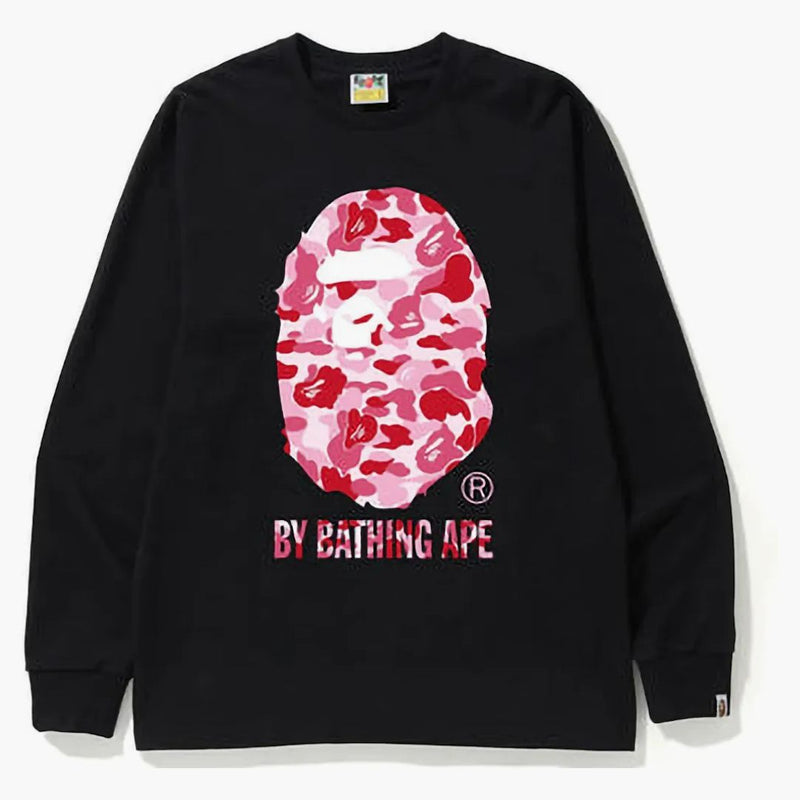 Bape Abc Camo by Bathing Ape L/S Tea (FW22) Black Pink