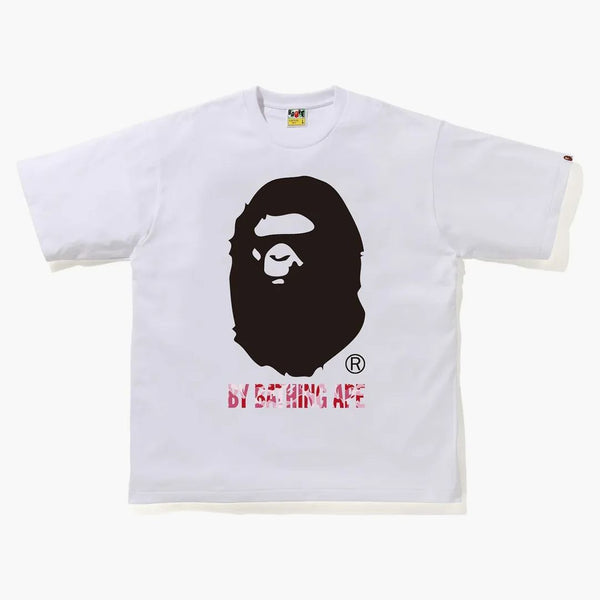BAPE ABC CAMO od koupání lidoop uvolněné fit Tee White/Pink