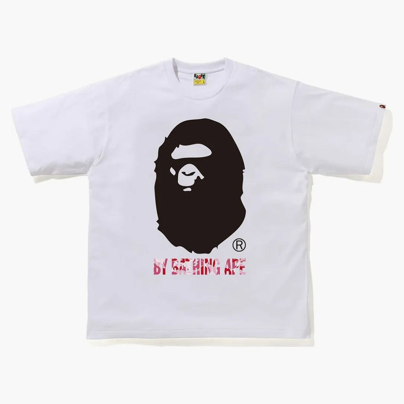 BAPE ABC CAMO od koupání lidoop uvolněné fit Tee White/Pink