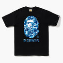 Bape Abc Camo By Bathing Ape Tee Black/blue