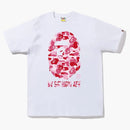 Bape Abc Camo By Bathing Ape Tee White/pink