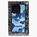 Bape ABC Camo Cloth Fabric iphone 15 Pro Case Blue