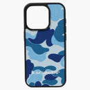 Bape ABC Camo Cloth Fabric iphone 15 Pro Case Blue