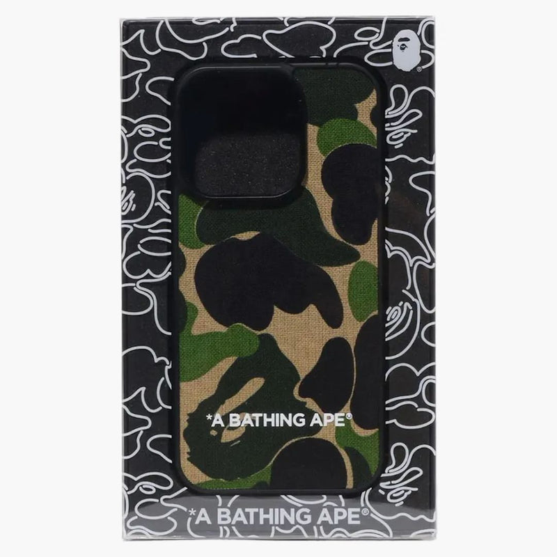 BAPE ABC CAMO CAMO țesătură iPhone 15 Pro Green
