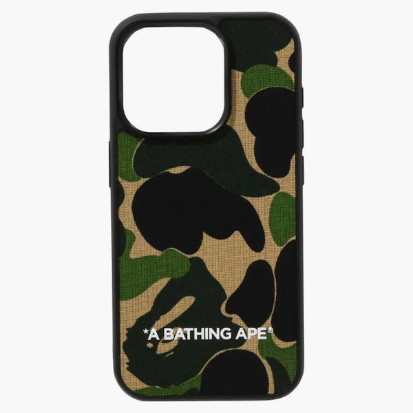 BAPE ABC CAMO CAMO țesătură iPhone 15 Pro Green