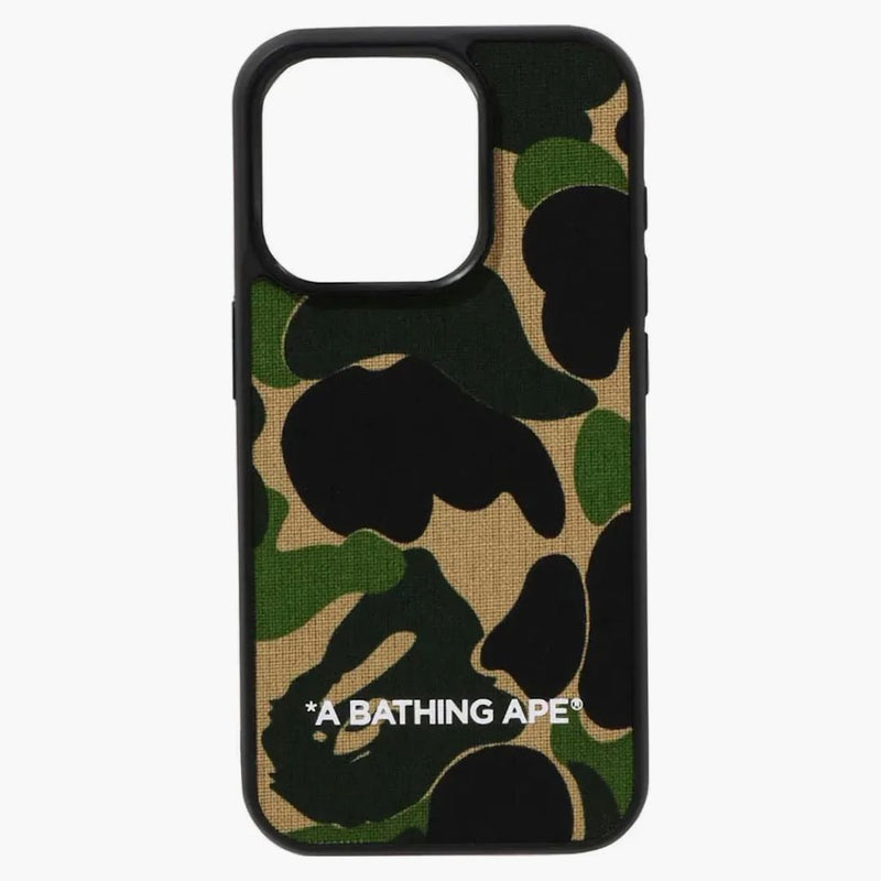BAPE ABC CAMO CAMO țesătură iPhone 15 Pro Green