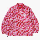 BAPE ABC Camo Coach Jacket Pink