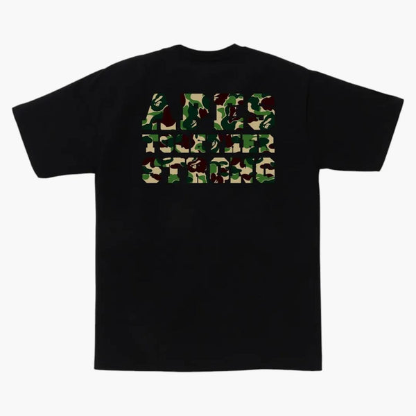 Bape Abc Camo College Ats Tee Black/green