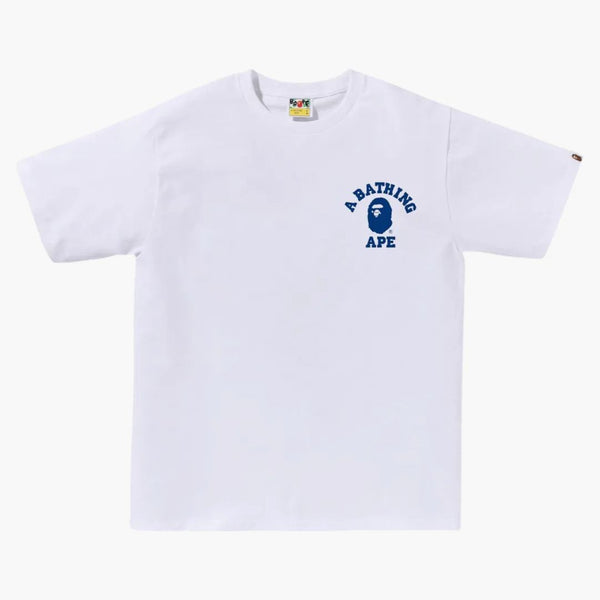 Bape Abc Camo College Ats Tee White/blue