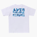 BAPE ABC CAMO COLLEGE ATS TEE WHITE/BLU