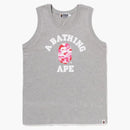 BAPE ABC CAMO CAMO College Tank Top Grey Pink