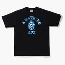 Bape Abc Camo College Tee (ss21) Black/blue
