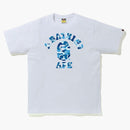 Bape Abc Camo College Tee (ss21) White/blue