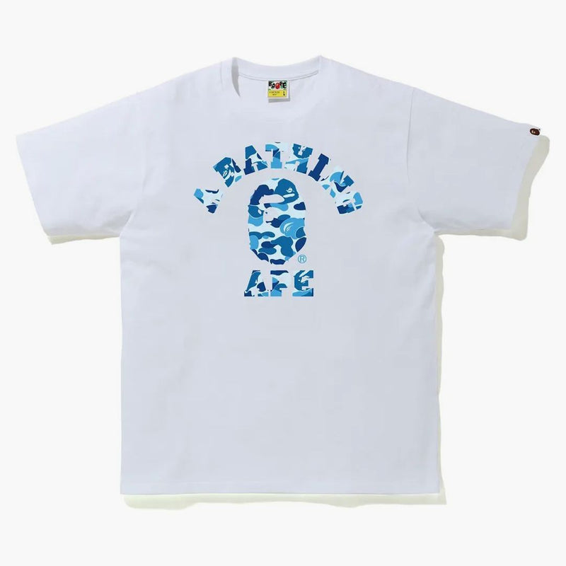 Bape Abc Camo College Tee (ss21) White/blue