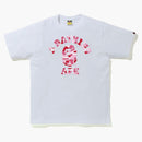 Bape Abc Camo College Tee (ss21) White/pink