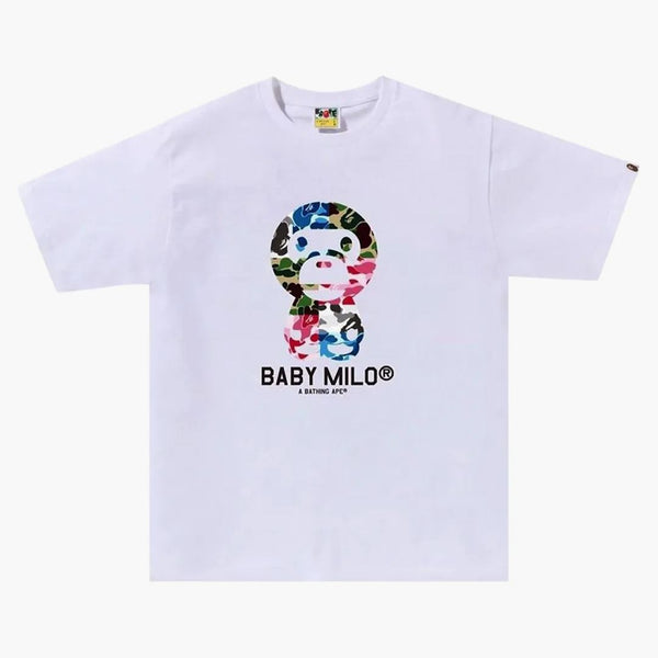 Bape Abc Camo Crazy Baby Milo Tea White