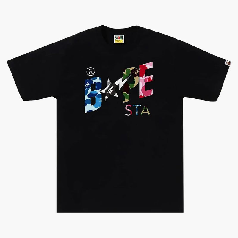 Bape Abc Camo Crazy Bape Sta Logo Tea Black