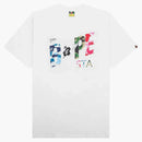 Bape Abc Camo Crazy Bape Sta Logo Tee White