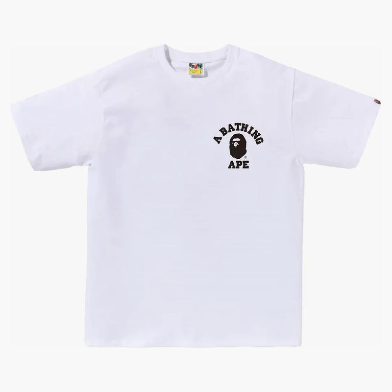 Bape Abc Camo Crazy College ATS TEE White