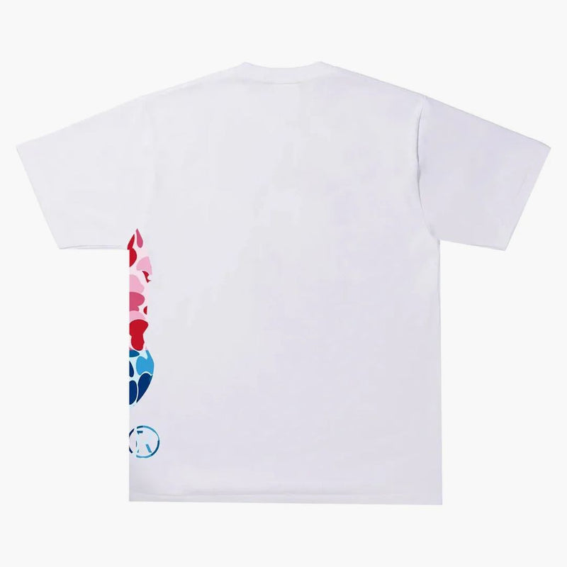 Bape Abc Camo Crazy Side Big Ape Head Tee White