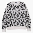 Bape Abc Camo Crystal Stone Crewneck Gray
