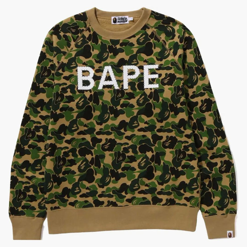 Bape Abc Camo Crystal Stone Crewneck Green