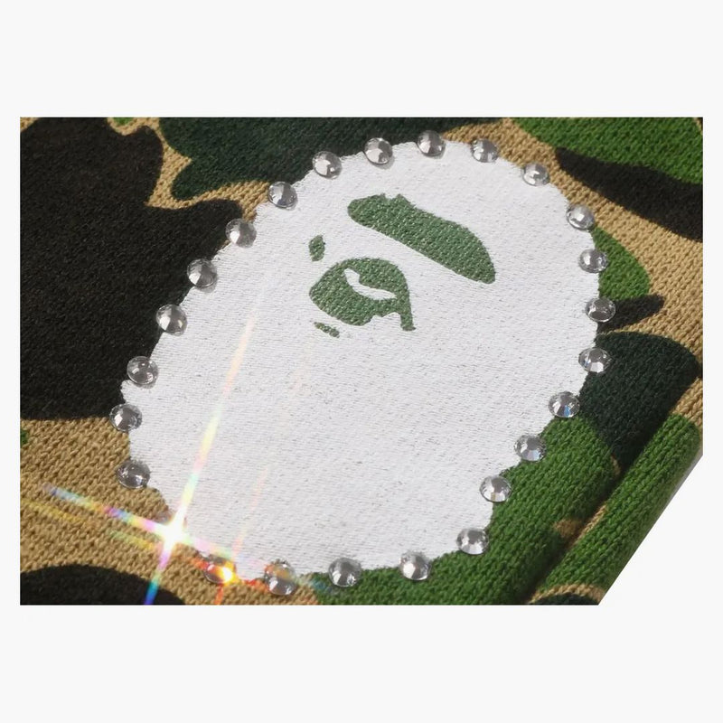 BAPE ABC CAMO CAMO CRYSTAL STONE SOP PANTS Green