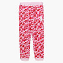 Bape Abc Camo Crystal Stone Sweat Pants Pink