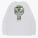 Bape ABC Camo Dada Relaxed Fit L/S TEE White