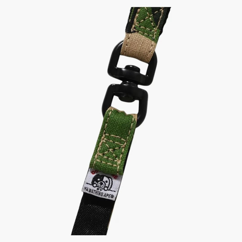 BAPE ABC CAMO PEG LEASH GREEN