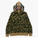 Bape Abc Camo Double Shark Full Zip Hoodie (FW23) Green