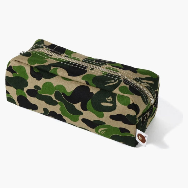 Bape Abc Camo Flight Pouch Green