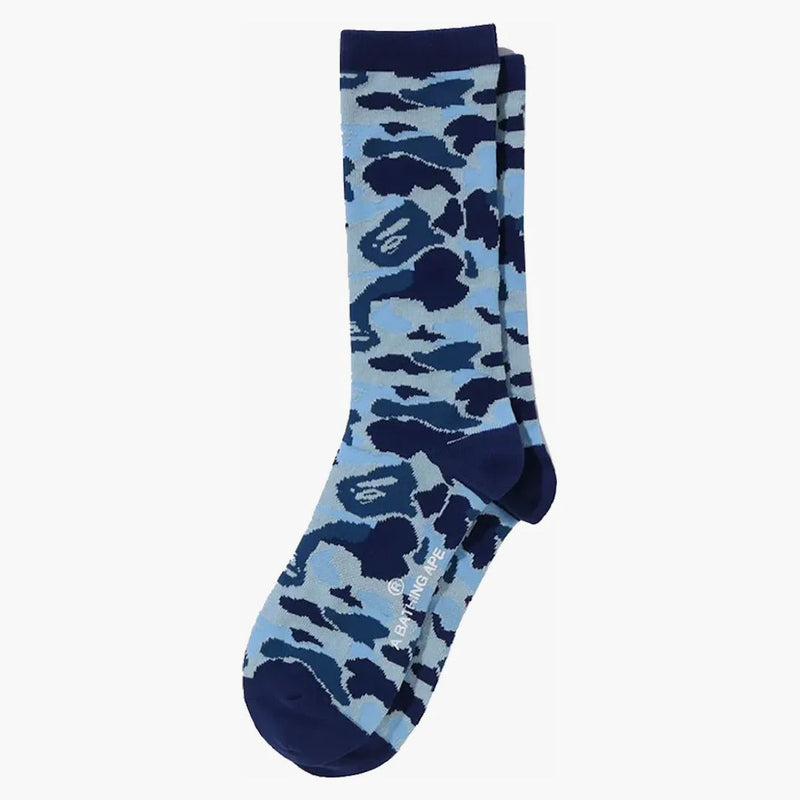 Bape ABC Camo Jacquard ponožky modré