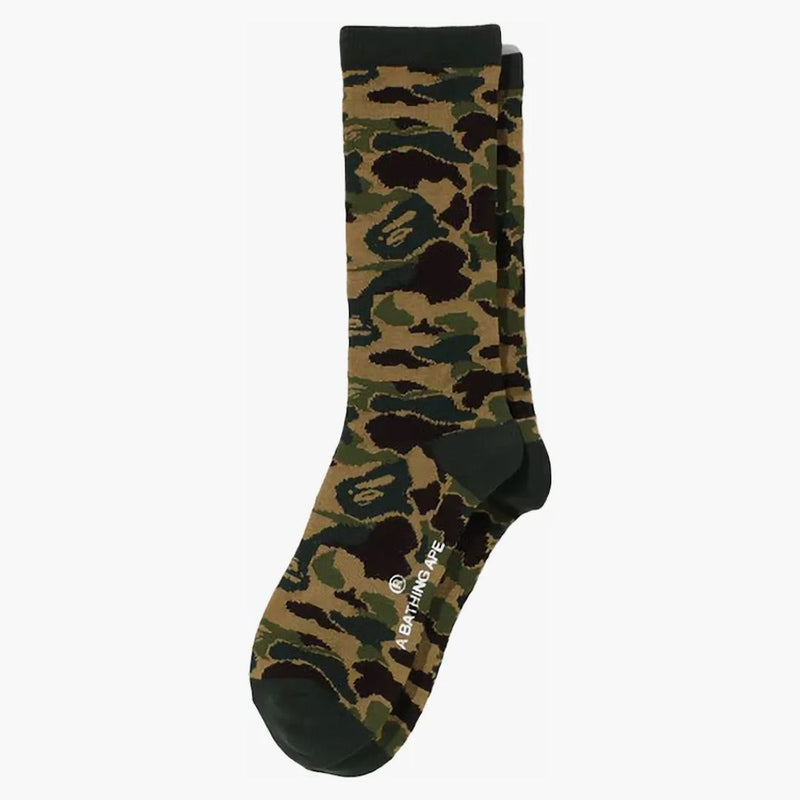 BAPE ABC CAMO Jacquard Socks Green